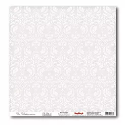 Бумага "Серый дамаск" (ScrapBerry's)