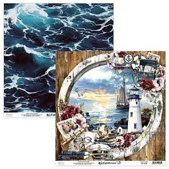 Набор бумаги 30х30 см "Lighthouse", 12 листов (Mintay)