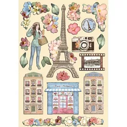 Набор деревянных украшений "Oh La La!", 20 шт (Stamperia)