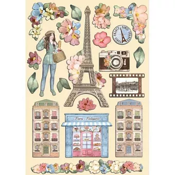 Набор деревянных украшений "Oh La La!", 20 шт (Stamperia)