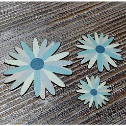 Набор украшений из цветного чипборда "Цветочки 7" (Благолис)