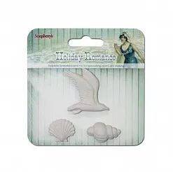 Набор украшений из гипса "Курортный Роман. Чайка" (ScrapBerry's)