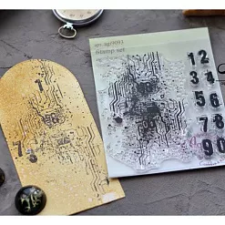 Штамп "Микросхема", 11х7 см (AgiArt)