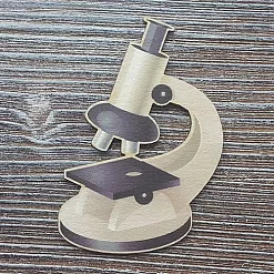 Украшение из цветного чипборда "Микроскоп" (Благолис)