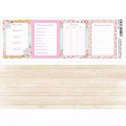 Лист с картинками 10х30 см "Розовые грезы. Метрика" (ScrapMania)