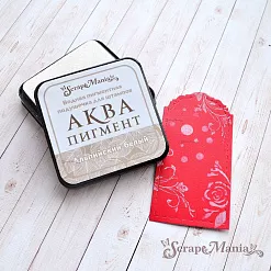 Штемпельная подушечка "Аква. Альпийский белый", 7,5х7,5 см (ScrapMania) Штемпельная подушечка "Аква. Альпийский белый", 7,5х7,5 см (ScrapMania)