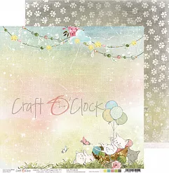 Бумага "Paws of happiness 04" (CraftO'clock)