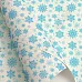 Отрез экокожи А4 с глиттером "Снежинки голубые" Отрез экокожи А4 с глиттером "Снежинки голубые"