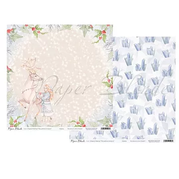 Бумага 30х30 см "Snow Queen. Волшебная встреча/Magical Meeting" (PaperBlonde)
