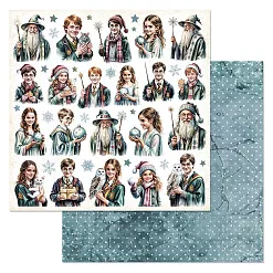 Бумага "Рождество у волшебников. Герои" (ScrapMania)