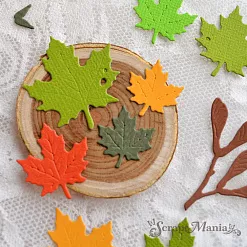 Нож "Листья клена", 3,6х4 см (ScrapMania)