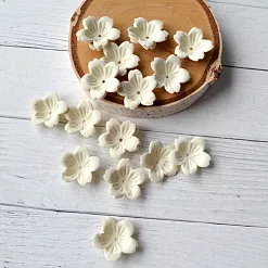 Набор бумажных цветов "Колокольчик. Кремовый", 20 шт (Китай)