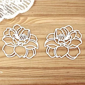 Набор украшений из чипборда "Цветы 45" (Просто небо)