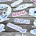 Набор высечек из бумаги "Этника. Лиловое сияние", 25 шт (ScrapMania)