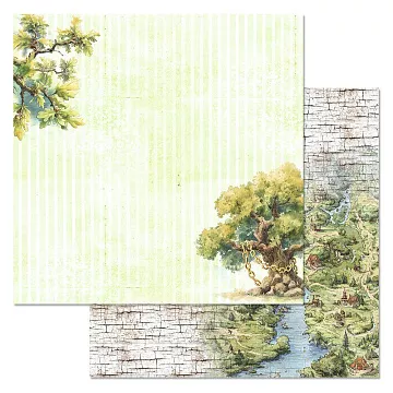 Бумага "Лукоморье. Дуб зеленый" (ScrapMania)