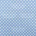 Отрез ткани 20х50 см "Горошек на голубом" (Фабрика Декору)
