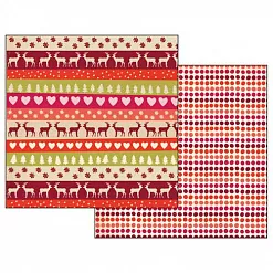 УЦЕНКА Бумага "Северный край. Бордюры в красном" (Stamperia) УЦЕНКА Бумага "Северный край. Бордюры в красном" (Stamperia)