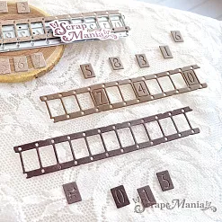 Нож "Кинопленка с цифрами", 1,8х10 см (ScrapMania)