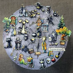 Набор тканевых высечек "Лукоморье", 38 шт (ScrapMania)