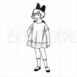 Штамп "Девочка модель 2", 3х8,5 см (Скрапклуб) Штамп "Девочка модель 2", 3х8,5 см (Скрапклуб)