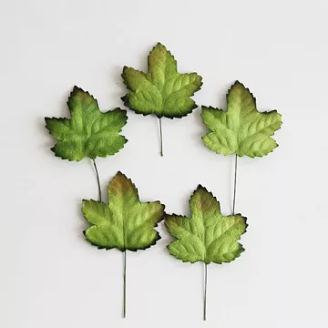 Набор листьев клена на стебельке "Зеленые", 20 шт (Craft)