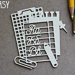 Украшение из чипборда "Школа 1320" (Fantasy) Украшение из чипборда "Школа 1320" (Fantasy)