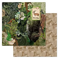 Набор бумаги 20х20 см "Заповедник", 12 листов (ScrapMania)
