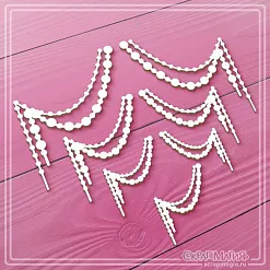 Чипборд "Подвески из бусинок", 4,7х5,5 см (СкрапМагия)