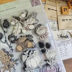 Штамп "Раскрась осень красками", 8,5х5,5 см (AgiArt) Штамп "Раскрась осень красками", 8,5х5,5 см (AgiArt)