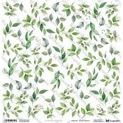 Бумага 30х30 см "Oh, Baby. Leaves 16" (ScrapAndMe)