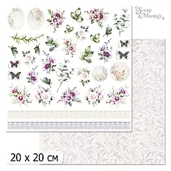 20х20 Бумага "Цветочная вуаль. Дизайн 6" (ScrapMania) 20х20 Бумага "Цветочная вуаль. Дизайн 6" (ScrapMania)