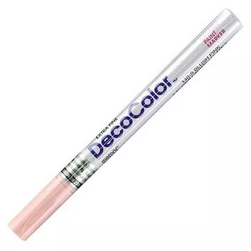 Маркер лаковый с круглым наконечником 0,8 мм, цвет молочно-розовый (Marvy Uchida)