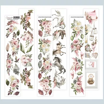 Набор листов для вырезания 6х30 см "Кантри свадьба", 6 шт (Scrapodelie)