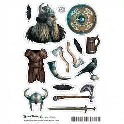 Набор наклеек А6 "Викинги. Сила и мужество" (ScrapMania)