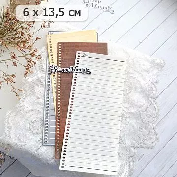 Нож "Лист блокнота", 6х13,5 см (ScrapMania)