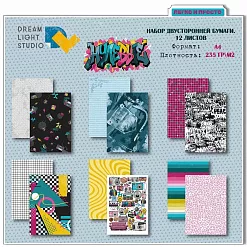 Набор бумаги А4 "Нулевые", 12 листов (DreamLight Studio) Набор бумаги А4 "Нулевые", 12 листов (DreamLight Studio)