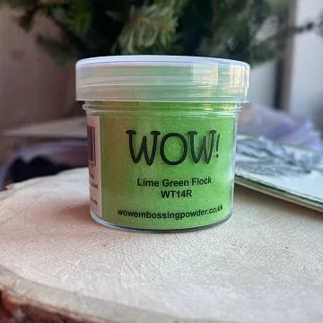 Пудра флоковая "Lime green. Зеленый лайм" (WOW)