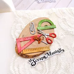 Нож "Школьная жизнь. Канцелярия", 2,3х3,7 см (ScrapMania)