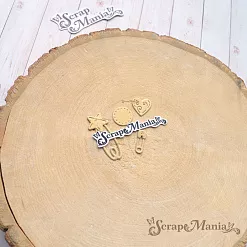 Нож "Детство. Булавочка", 1,1х3 см (ScrapMania) Нож "Детство. Булавочка", 1,1х3 см (ScrapMania)