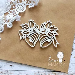 Чипборд "Новогодние колокольчики", 6,8х5 см (LeoMammy)