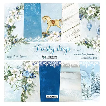 Набор бумаги 30х30 см "Frosty days", 5 листов (ScrapAndMe)