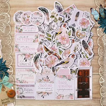 Набор высечек из бумаги "Девичья тайна" (ScrapMania)