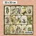 Калька 20х20 см "Заповедник 23", плотность 110 гр/м2 (ScrapMania) Калька 20х20 см "Заповедник 23", плотность 110 гр/м2 (ScrapMania)