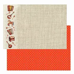 Бумага А4 "Русские традиции. Музыкальные инструменты" (Scrapmama)