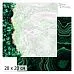 20х20 Бумага "Малахитовый цветок. Дизайн 3" (ScrapMania)