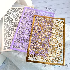 Нож "Кружево. Цветы сказочные. Фон", 10х15 см (ScrapMania)