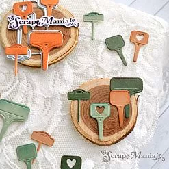 Нож "Уютная дача. Таблички для рассады", 2,2х2,8 см (ScrapMania)