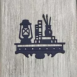 Нож "Полочка с книгами", 6х7 см (ArtScrap)