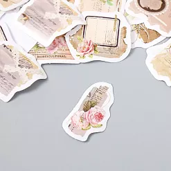 Набор наклеек "Розы и письма", 46 шт Набор наклеек "Розы и письма", 46 шт