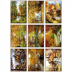 Скрап-карта А4 "Осенние пейзажи" (ScrapMania) Скрап-карта А4 "Осенние пейзажи" (ScrapMania)